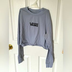 Vans Dusty Blue Cropped long Sleeve, Size Small